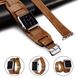 Набор кожаных ремешков 3 in 1 STR for Apple Watch 38/40 mm - Brown, цена | Фото 3