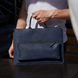 Кожаный чехол-сумка ручной работы INCARNE MARYLAND для MacBook Air 13 (2018-2020) | Pro 13 (2016-2022) - Черный, цена | Фото 2