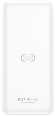 Портативний зарядний пристрій c беспроводной зарядкой FONENG Q16 PowerBank (10000 mAh) - White, ціна | Фото
