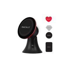 Автотримач Macally магнітний універсальний для смартфонів - Black (MDASHMAG2), ціна | Фото