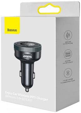 Автомобильная зарядка Baseus Enjoy Bluetooth FM Launcher 3.4A - Black (CCLH-01), цена | Фото