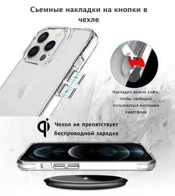 Прозорий протиударний чохол STR Space Case 2 for iPhone 13, ціна | Фото