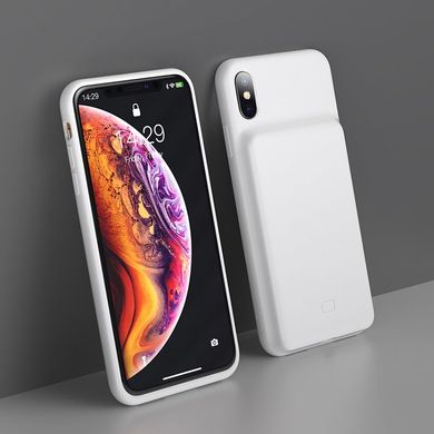 Чохол-акумулятор Baseus Silicone Smart Backpack Power For iPhone XS Max - Black (ACAPIPH65-BJ01), ціна | Фото