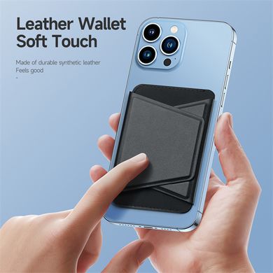 Підставка-гаманець з MagSafe Dux Ducis Magnetic PU Leather Wallet - Black, ціна | Фото