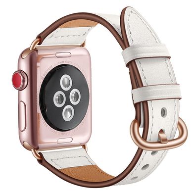 Ремешок JINYA Luna Leather Band for Apple Watch 38/40/41 mm (Series SE/7/6/5/4/3/2/1) - Rose Gold (JA4124), цена | Фото