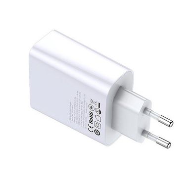 Зарядний пристрій Baseus Speed Dual QC3.0 Quick charger U+U 30W EU White, ціна | Фото