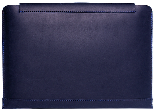 Кожаный чехол ручной работы INCARNE HORIZON для любого ноутбука (индивидуальный пошив) - Синий, цена | Фото