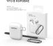 Чохол з карабіном для Apple AirPods MIC Silicone Case with Carabiner for Apple AirPods - White, ціна | Фото 7