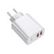 Зарядное устройство Baseus Speed Dual QC3.0 Quick charger U+U 30W EU White, цена | Фото 2