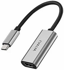 Переходник WIWU Alpha Type-C to HDMI - Gray, цена | Фото
