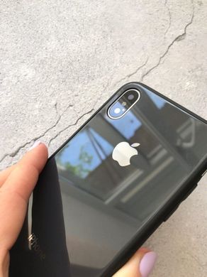 Чехол STR Silicon Glass Back для iPhone 7/8/SE (2020) - Dark Green, цена | Фото