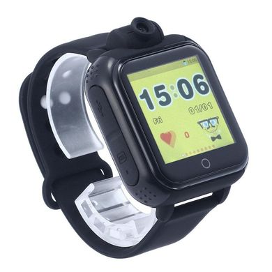 Дитячий смарт-годинник з камерою і GPS трекером Q200 - Чорні, ціна | Фото