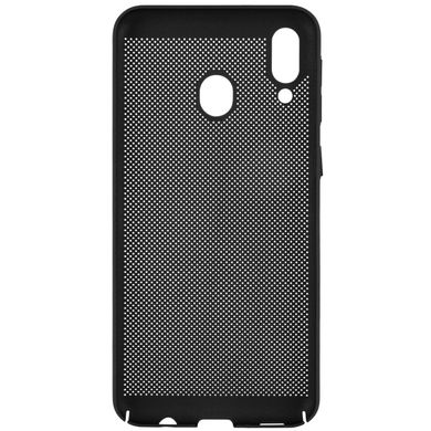 Ультратонкий дышащий чехол Grid case для Samsung Galaxy M20 - Черный, цена | Фото