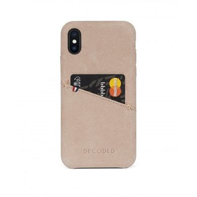 Чохол Decoded Leather Back Cover for iPhone X - Olive (D7IPOXBC3ON), ціна | Фото