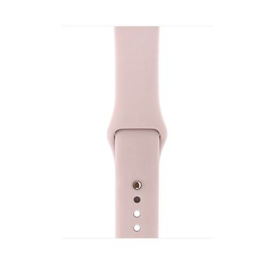 Apple Watch Series 3 (GPS) 38mm Gold Aluminum Case with Pink Sand Sport Band (MQKW2), цена | Фото