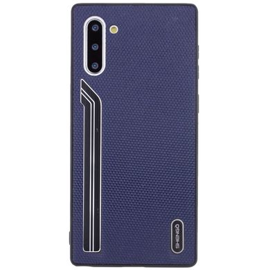 TPU чехол SHENGO Textile series для Samsung Galaxy Note 10 - Черный, цена | Фото