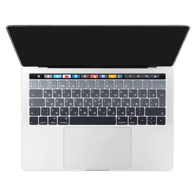 Накладка на клавиатуру STR для MacBook Pro 13/15 (2016-2019) - Прозрачная EU (c TouchBar), цена | Фото