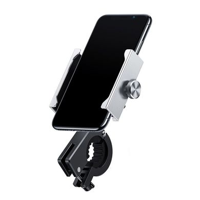 Вело-мото держатель для смартфона Baseus Knight Motorcycle Holder - Silver (CRJBZ-0S), цена | Фото