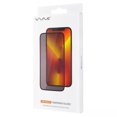 Защитное стекло Анти-шпион WAVE Privacy iPhone 14 Pro Max - Black, цена | Фото