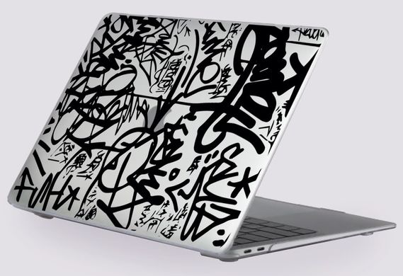Пластикова прозора накладка Oriental Case (Grafic flowers) для MacBook Air 13 (2012-2017), ціна | Фото