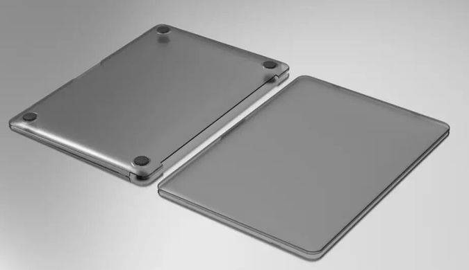 Пластиковий матовий чохол-накладка WIWU iSHIELD Hard Shell for MacBook Air 13 (2018-2020) - Transparent, ціна | Фото