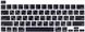 Накладка на клавіатуру STR для MacBook Pro 13 (2020) / Pro 16 (2019) - Чорна US (з російськими літерами), ціна | Фото 1