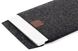 Повстяний чехол-конверт Gmakin для MacBook Pro Retina 15 (2012-2015) / Pro 15 (2016-2019) / Pro 16 (2019) / Pro 16 (2021) M1 - темно-серый (GM17-15), ціна | Фото 8