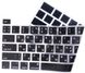 Накладка на клавіатуру STR для MacBook Pro 13 (2020) / Pro 16 (2019) - Чорна US (з російськими літерами), ціна | Фото 2