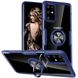 TPU+PC чохол Deen CrystalRing під магнітний тримач для Samsung Galaxy S20+ - Бесцветный / Темно-Синій, ціна | Фото 1
