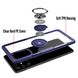 TPU+PC чохол Deen CrystalRing під магнітний тримач для Samsung Galaxy S20+ - Бесцветный / Темно-Синій, ціна | Фото 4