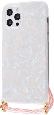 Чохол на шнурку MIC Confetti Jelly Case with Cord (TPU) iPhone 12 Pro Max - Pink, ціна | Фото