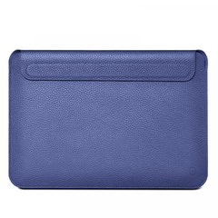 Кожаный чехол-папка WIWU Genuine Leather Laptop Sleeve for MacBook Pro 14 (2021 | 2023) M1 | M2 | M3 - Forest Green, цена | Фото