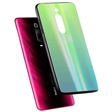TPU+Glass чехол Gradient Aurora с лого для Xiaomi Redmi K20 / K20 Pro / Mi9T / Mi9T Pro - Черный, цена | Фото