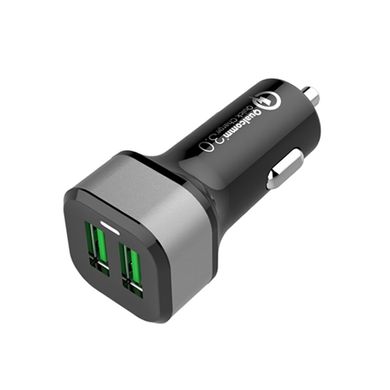 Автомобильное зарядное устройство JINYA Dual QC 3.0 Car Charger (2 USB-A Quick Charge Ports) 36W Max - Black (JA5006), цена | Фото