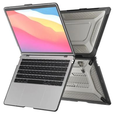 Противоударная накладка STR Mecha Shockproof Case for MacBook Air 13 (2018-2020) - Black, цена | Фото