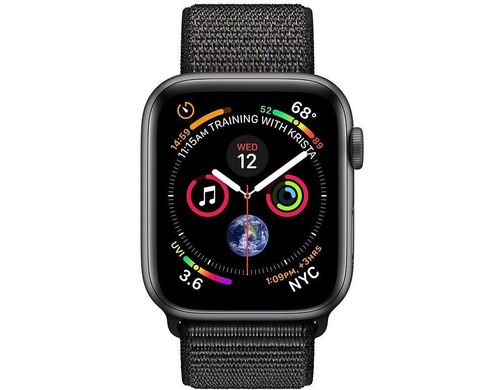 Apple Watch Series 4 (GPS+Cellular) 40mm Space Gray Aluminum w. Black Sport Loop (MTUH2), цена | Фото