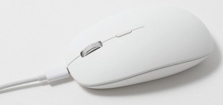 Беспроводная мышь POUT с беспроводным зарядным устройством White (POUT-01401W), цена | Фото
