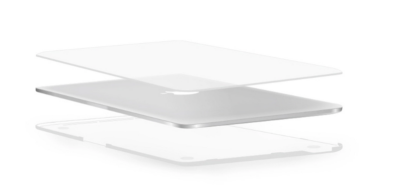 Пластиковий матовий чохол-накладка WIWU iSHIELD Hard Shell for MacBook Air 13 (2018-2020) - Transparent, ціна | Фото