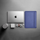 Шкіряний чохол-папка WIWU Genuine Leather Laptop Sleeve for MacBook Pro 14 (2021 | 2023) M1 | M2 | M3 - Forest Green, ціна | Фото 6