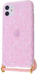 Чехол на шнурке STR Confetti Jelly Case with Cord (TPU) iPhone 11 - White, цена | Фото