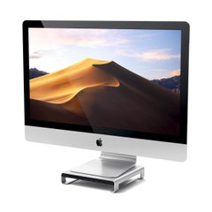 Переходник Satechi Aluminum Monitor Stand Hub Silver for iMac (ST-AMSHS), цена | Фото