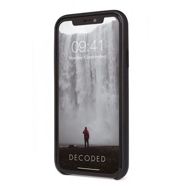 Кожаный чехол-накладка Decoded Back Cover для iPhone 11 Pro Max из итальянской анилиновой кожи, черный (D9IPOXIMBC2BK), цена | Фото