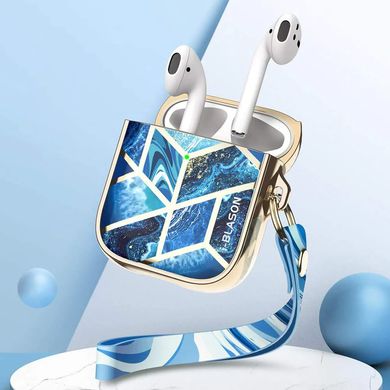 Чехол i-Blason Cosmo Series Case for AirPods 1/2 - Marble (IBL-AIRP-COS-M), цена | Фото