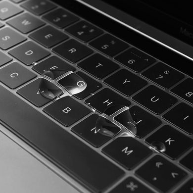 Накладка на клавіатуру WIWU TPU Key Board Protector for MacBook Pro 16 (2019) / Pro 13 (2020) - Прозора US, ціна | Фото