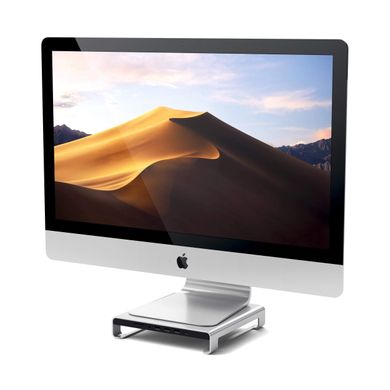 Адаптер Satechi Aluminum Monitor Stand Hub Silver for iMac (ST-AMSHS), ціна | Фото
