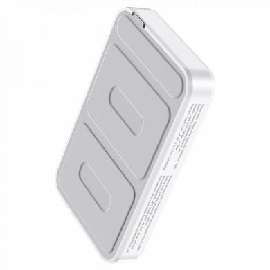 Портативний зарядний пристрій с MagSafe HOCO Q10 MagSafe PD20W (5000 mAh) - White, ціна | Фото