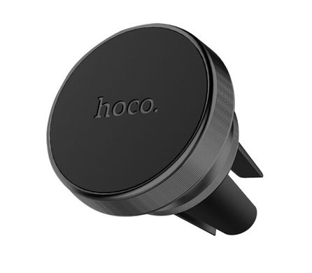 Магнітний автотримач у вентиляцію HOCO CA47 Metal Magnetic Air Outlet - Black, ціна | Фото