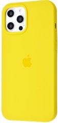 Силиконовый чехол STR Silicone Case Full Cover (HQ) iPhone 12 Pro Max - Yellow, цена | Фото