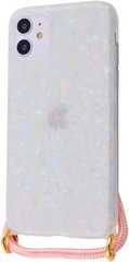 Чохол на шнурку MIC Confetti Jelly Case with Cord (TPU) iPhone 11 - Pink, ціна | Фото