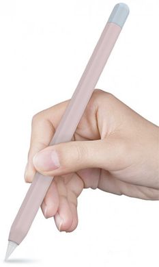 Чохол MIC Two Color Silicone Sleeve for Apple Pencil 2 - Pink/Light Blue, ціна | Фото